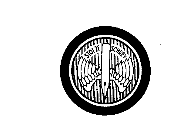 Emblem des Stenografenverbandes Stolze-Schrey: Eine geflÃ¼gelte Feder